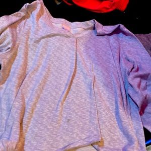 purple sweater